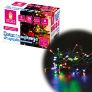 Электрогирлянда-нить комнатная «Стандарт» 5 м, 50 LED, мультицветная, 220 V, контроллер, ЗОЛОТАЯ СКАЗКА, 591345