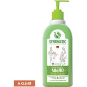 Мыло жидкое 500 мл SYNERGETIC «Луговые травы», гипоаллергенное, биоразлагаемое, дозатор, 105053