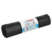 Мешки для мусора 120 л, черные, 20 шт., ПВД, 40 мкм, 70х110 см, PACLAN Professional «Особо прочные», 402002