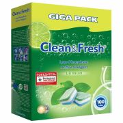Таблетки для посудомоечных машин 100 шт. CLEAN&FRESH «ALL-in-1», УТ000000044