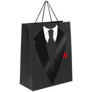 Пакет подарочный (1 штука) 26x13x32 см, ЗОЛОТАЯ СКАЗКА «Especially For Men», выборочный лак, 608244