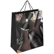 Пакет подарочный (1 штука) 26x13x32 см, ЗОЛОТАЯ СКАЗКА «Businessman», выборочный лак, 608245