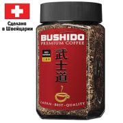 Кофе растворимый BUSHIDO «Red Katana» 100 г, стеклянная банка, сублимированный, ШВЕЙЦАРИЯ, BU10009014