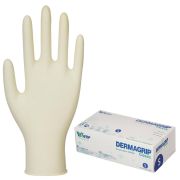 Перчатки латексные смотровые, 50 пар (100 штук), размер 6-7, S (малый), DERMAGRIP Classic, D1501-10