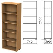 Шкаф (стеллаж) «Монолит», 740х390х2050 мм, 4 полки, цвет бук бавария, ШМ44.1